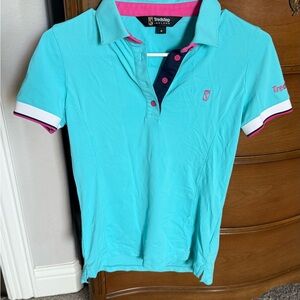 Tredstep Turquoise and Pink Polo